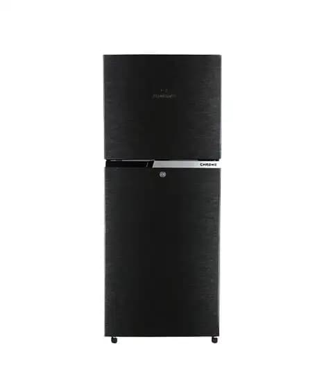 Dawlance Chrome FH Freezer-On-Top Refrigerator 12 Cu Ft Hairline Black (9178-WB)