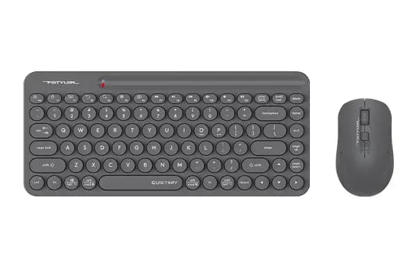A4tech Fstyler Quiet Key Compact Combo Desktop (FG3200 Air2)-Grey