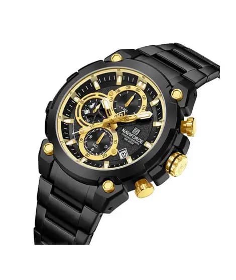 Naviforce ChronoX Watch For Men Black - (NF-8071-4)