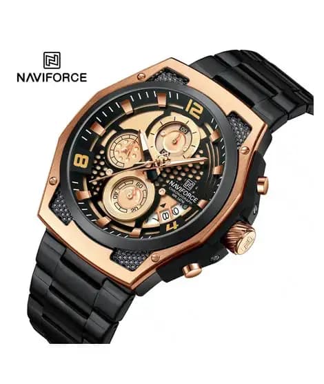 Naviforce ChronoXtreme Watch For Men's Black - (NF-8051-11)