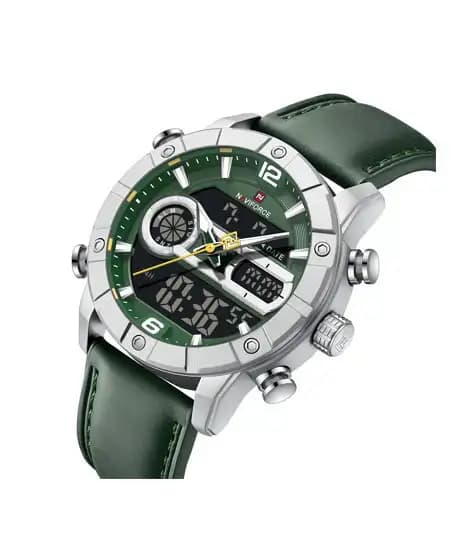 Naviforce Cross Time Edition Watch For Men Green - (NF-9263-3)