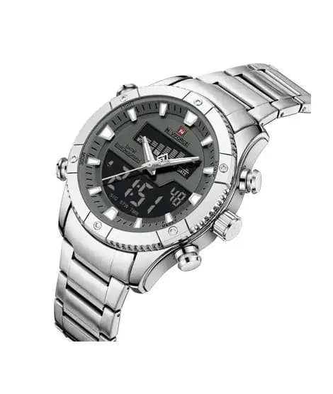 Naviforce DualX Edition Watch For Men Silver - (NF-9259-6)