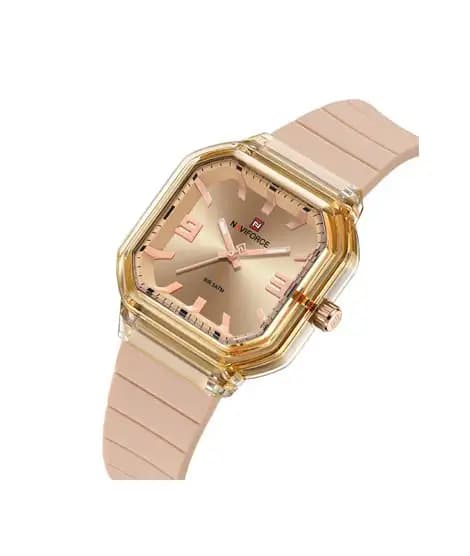 Naviforce Modern Muse Watch For Women Rose Gold - (NF-6108-7)