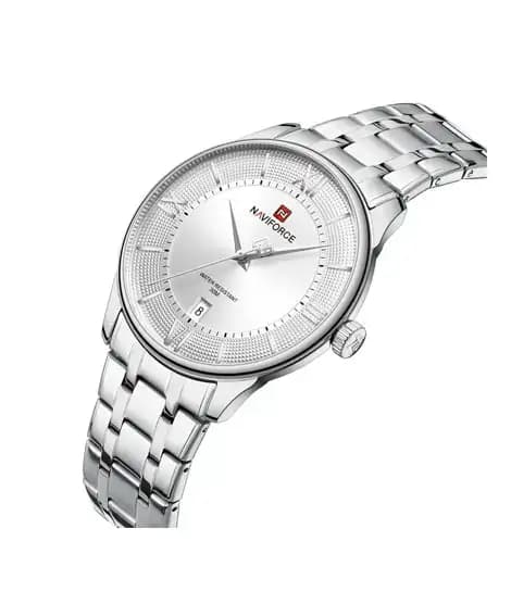 Naviforce Signature Formal Edition Watch For Men Silver - (NF-9272s-9)