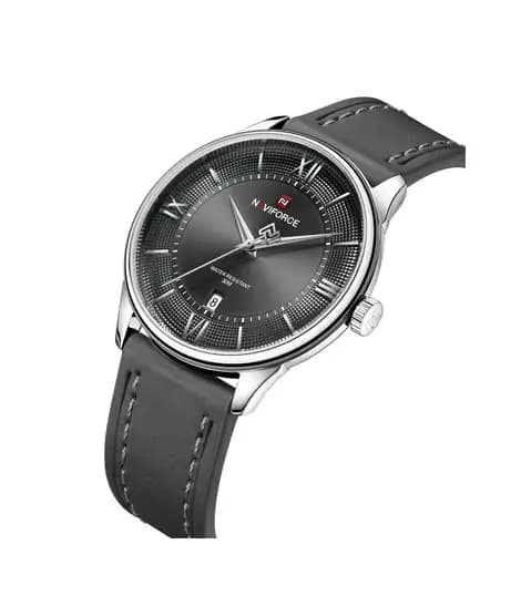 Naviforce Slim Date Edition Watch For Men Grey - (NF-9272l-6)