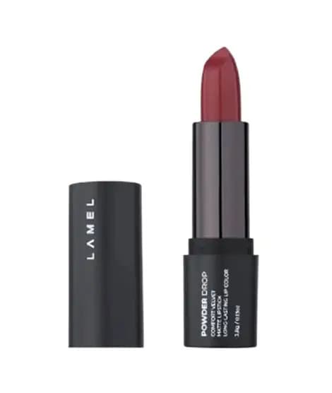 Lamel Powder Drop Comfort Velvet Matte Lipstick 3.8gm - 403 Vintage Rose