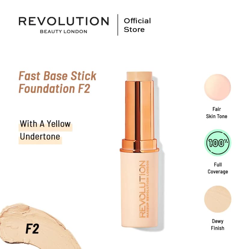 Makeup Revolution Fast Base Stick Foundation - F2