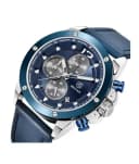 Benyar Chronograph New Edition Men's Leather Watch Blue (BY-5165-1)