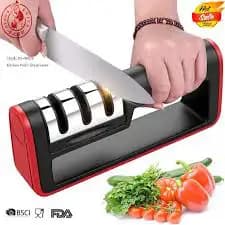 Genshirt 3 In 1 Kitchen Knife Sharpener Tungsten Steel