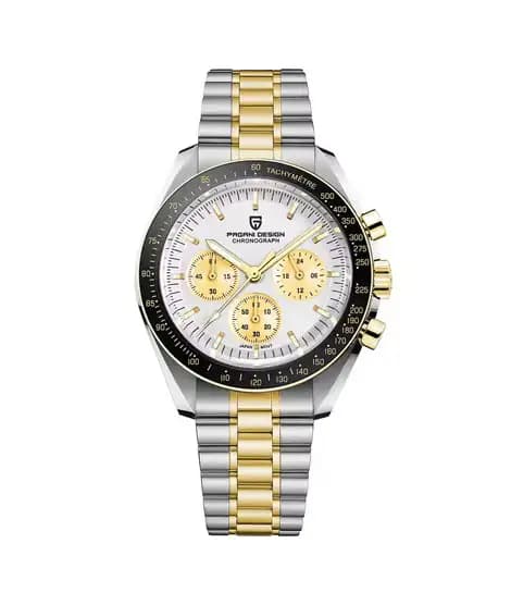 Pagani Design Seiko V63 Movement Watch For Men Two Tone (PD-1701-22)