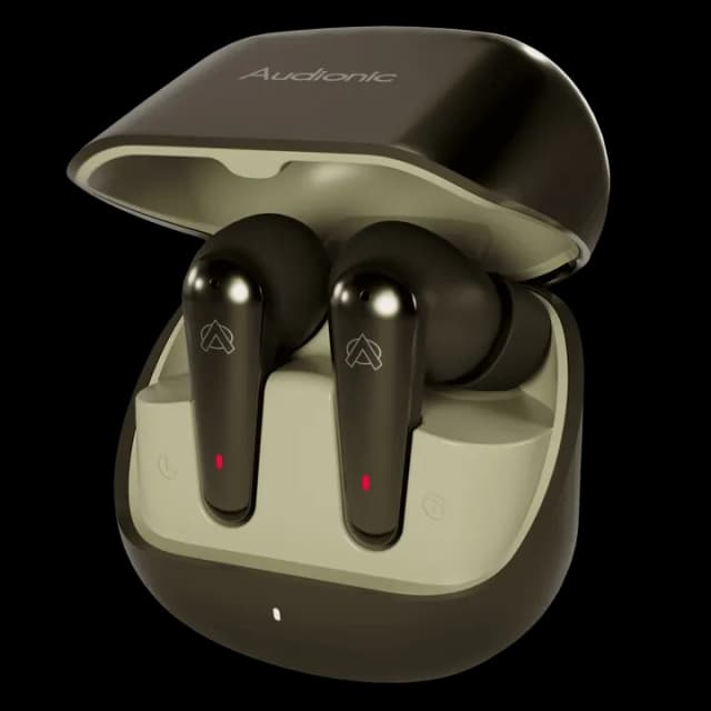 Audionic Airbud 595 Flip Earbuds-Vintage Brown