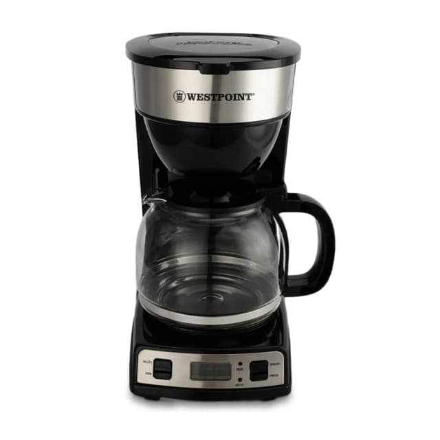 Westpoint WF-2023 Coffee Maker Generous Capacity 1 liter, simple one button opration 900W