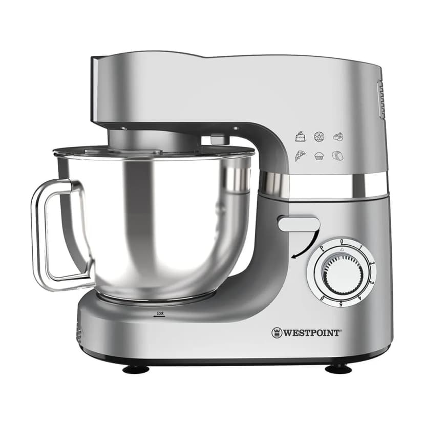 Westpoint WF-4646 Professional Stand Mixer 7 Litter Silver Stainless Steel Bowl 1500 Watt
