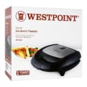 Westpoint WF-692 Power Ready indicator light, 2 Slice, Non-Stick Coated cooking plate, Cool touch Housing and Hanle Stand 800W