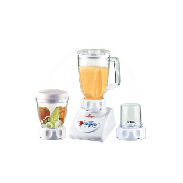 Westpoint WF-738 3 in 1 Blender, and grinder unbreakable polycarbonate jar/bowl fully high Speed, energy efficient pure copper 350w