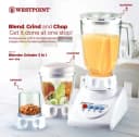Westpoint WF-738 3 in 1 Blender, and grinder unbreakable polycarbonate jar/bowl fully high Speed, energy efficient pure copper 350w