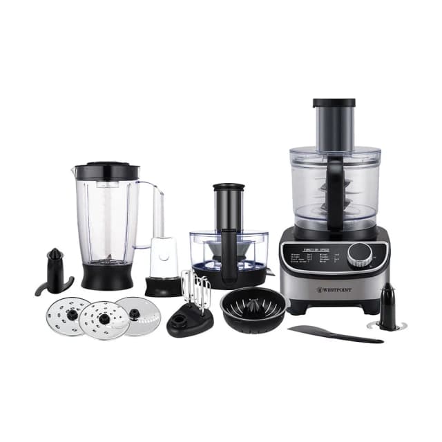 Westpoint WF-8819 Multi-Function Food Factory Premium Stainless Steel Housing Step less Speed with Blue indicator light