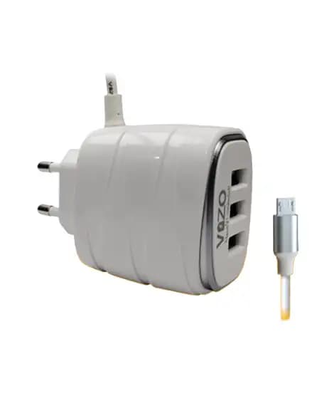 Vizo Fast Charger With Triple USB Ports (V16)
