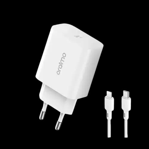 Oraimo Power Cube 20W Fast Charger With Type-C To Lightning Cable (OCW-E106S+CL55)
