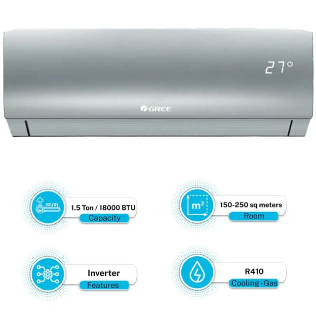 Gree 1.5 Ton Inverter Split AC GS-18PITH14