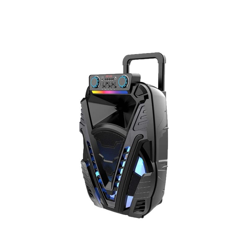 Xtreme Festival Big Bass Trolley Speaker with Stand Wireless Mic & Remote 60