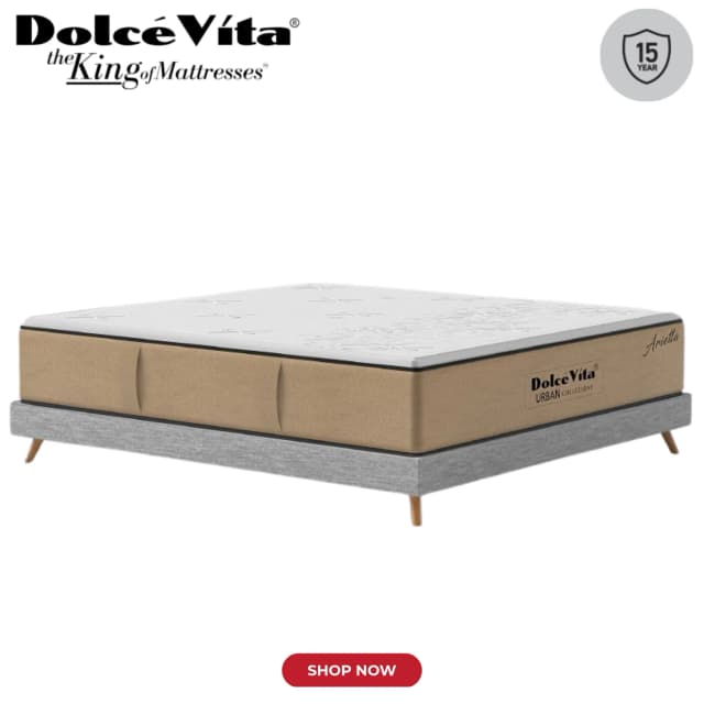 Dolce Vita Arietta Pocket Spring Mattress | Urban Series | 15 Years Brand Warranty