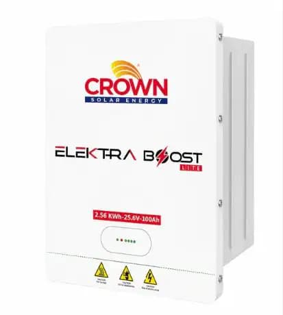 Crown 2.5KW Lithium Battery 25.6V 100Ah Pro (IP65)