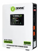 Ziewnic Li-Wall V2.0 - 25.6V - 100AH Wall Mounted Lithium Battery