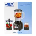 Anex AG-6137GL Deluxe 3-in-1 Blender Grinder – 500W Glass Jar Blender with Grinder