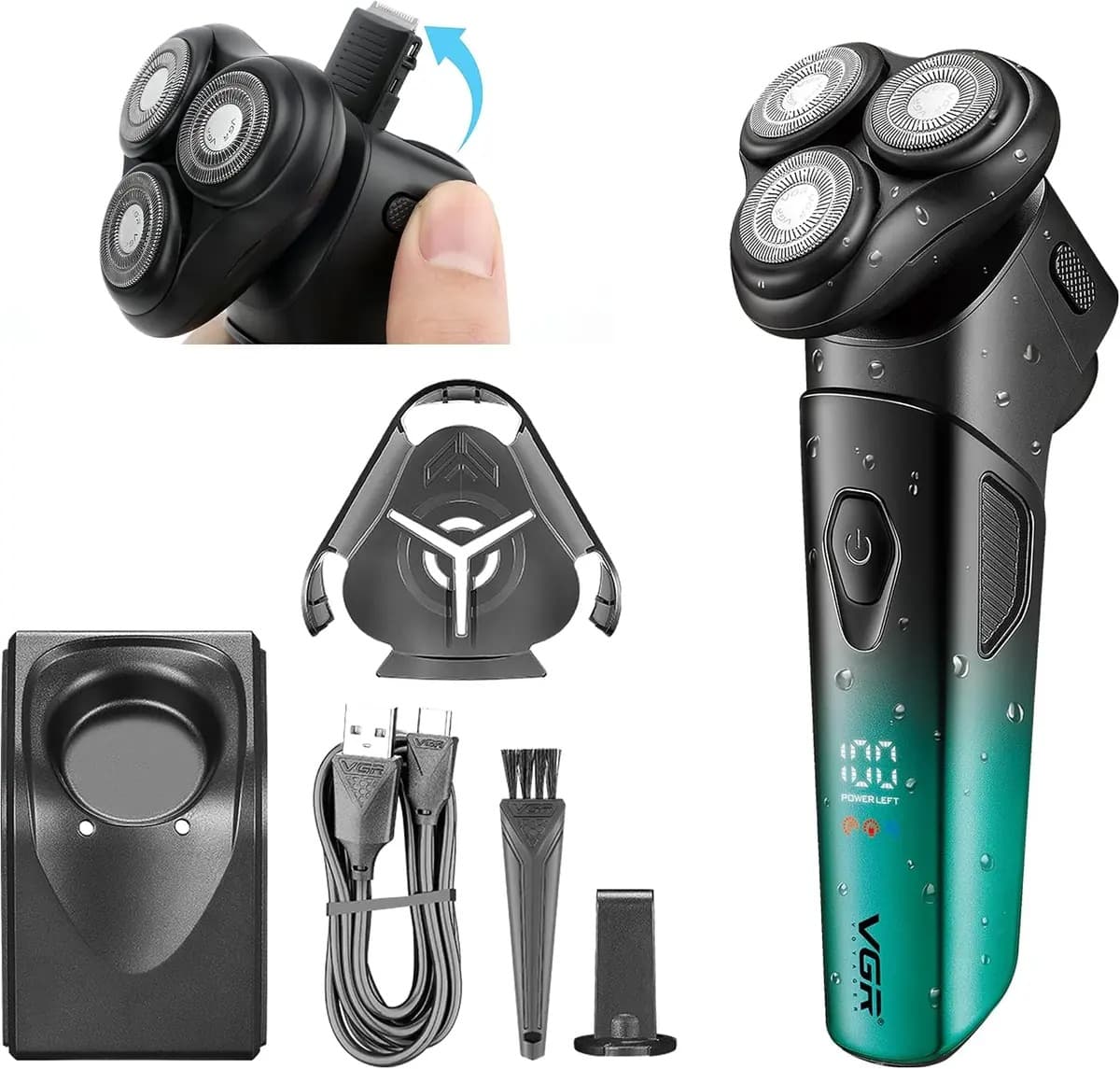 VGR Electric Shaver Beard Trimmer (V-391)