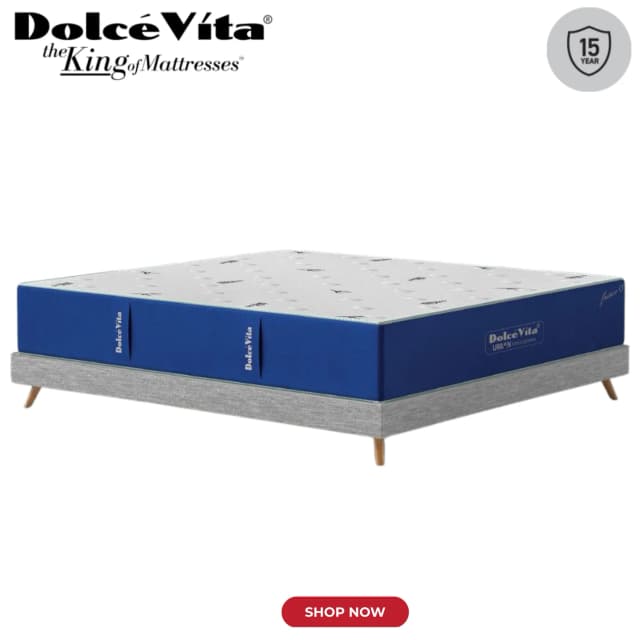 Dolce Vita Fresco 02 Pocket Spring Mattress | Urban Series | 15 Years Brand Warranty