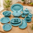 Luxury 72-Piece Mirage Speckled Dinnerware Set
