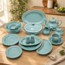 Luxury 72-Piece Mirage Speckled Dinnerware Set