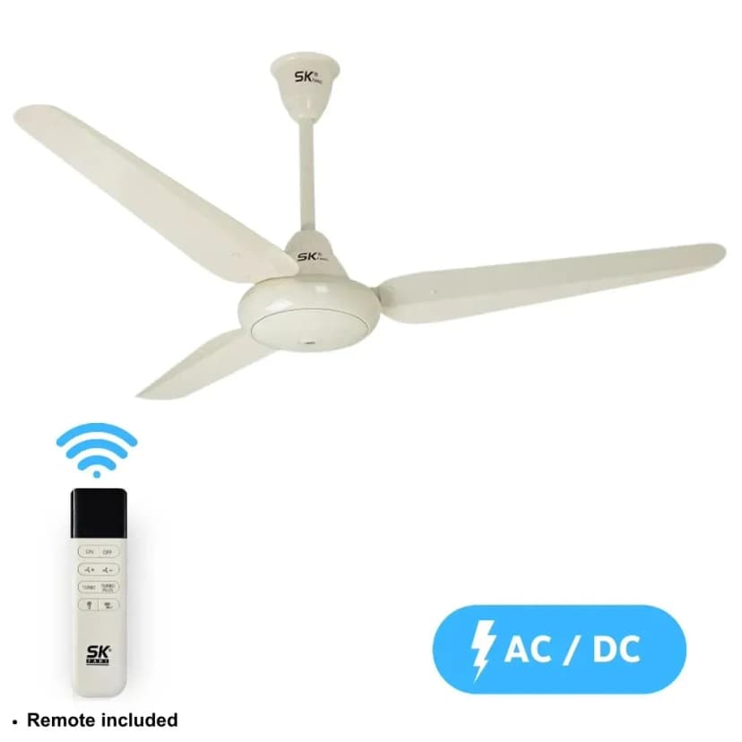 SK AC DC Ceiling Fan Super Deluxe Model Copper 56 Inch