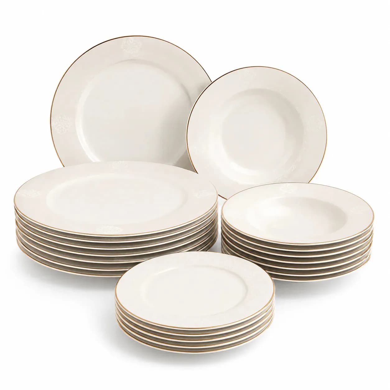 Premium Porcelain Plate Set for 6 Persons