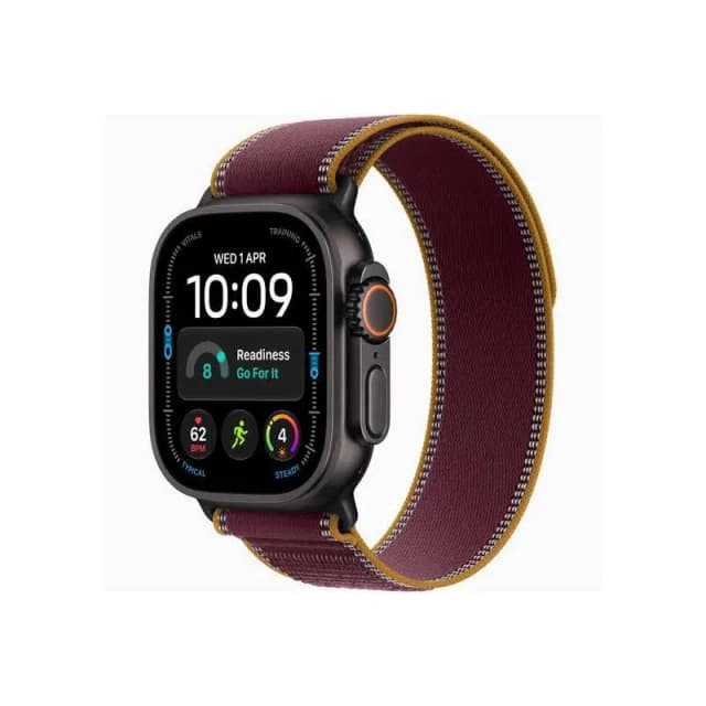 Apple Watch Ultra 4 49mm Black Titanium Burgundy Trial Loop