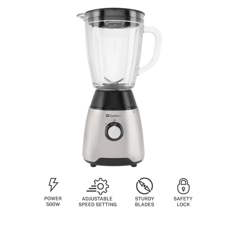 Dawlance Blender DWTB-620 Inox/500W Motor/1.7 Litres