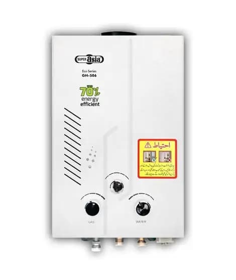 Super Asia Instant Gas Water Geyser 6LTR (GH-506)