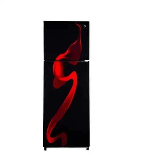 PEL Ultra InverterOn Glass Door Freezer-on-top Refrigerator 10 Cu Ft (PRUINVO GD-6360)-Red Blaze