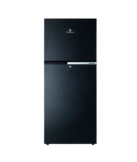 Dawlance Chrome FH Freezer-On-Top Refrigerator 16 Cu Ft Hairline Black (9193-WB)