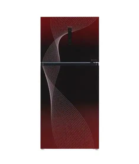 Haier Digital Inverter Freezer-On-Top Glass Door Refrigerator 18 Cu Ft (HRF-538IF)-Red