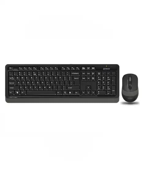 A4Tech 2.4G Optical Wireless Desktop Set Grey (FG1010S)