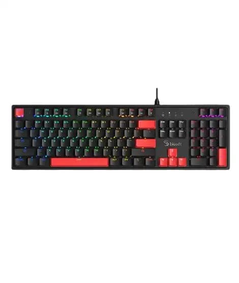A4Tech Bloody Mechanical Switch RGB Gaming Keyboard (S520N)-Fire Black