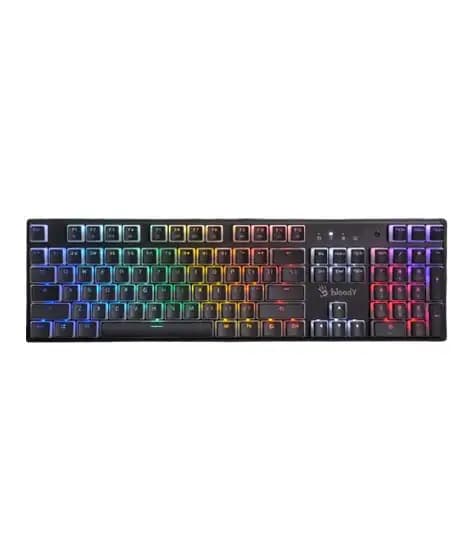 A4Tech Bloody Mechanical Switch RGB Gaming Keyboard (S520N)-Pudding Black