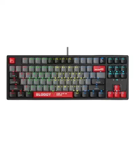 A4Tech Bloody RGB Mechanical Keyboard Red Switch (S87)-Energy Red