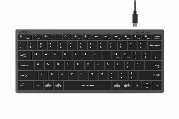 A4Tech Fstyler Scissor Switch Keyboard (FX51)-Grey