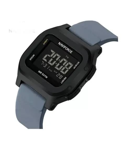Naviforce Aura Digital Watch For Men Grey - (NF-7137-3)