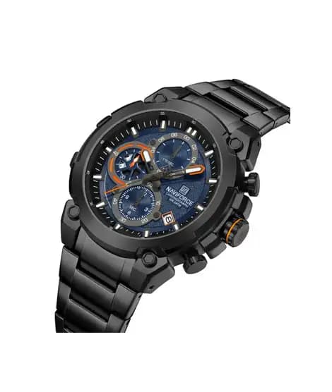 Naviforce ChronoX Watch For Men Black - (NF-8071-2)