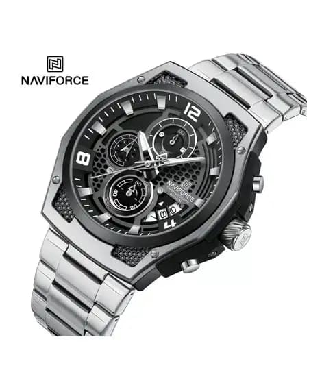 Naviforce ChronoXtreme Watch For Men's Silver - (NF-8051-13)