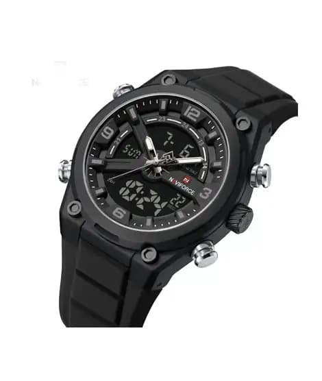 Naviforce Dual Master Watch For Men Black - (NF-9265-2)